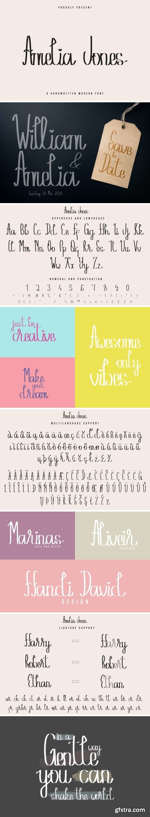 Amelia Jones Font