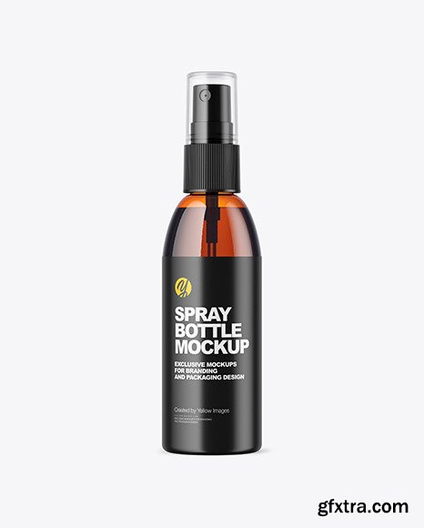 Amber Spray Bottle Mockup 61975