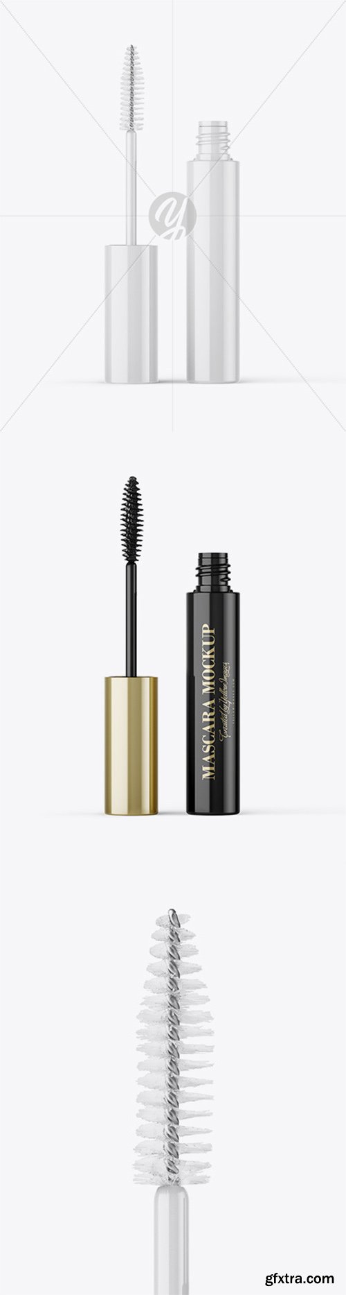 Opened Glossy Mascara Tube Mockup 61568