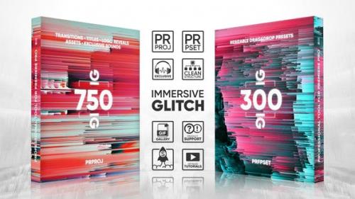 Videohive - Glitch Transitions, Presets, Titles, Logos, Assets, Sound FX Pack