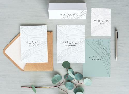 Wedding invitation and cards mockup set - 502860