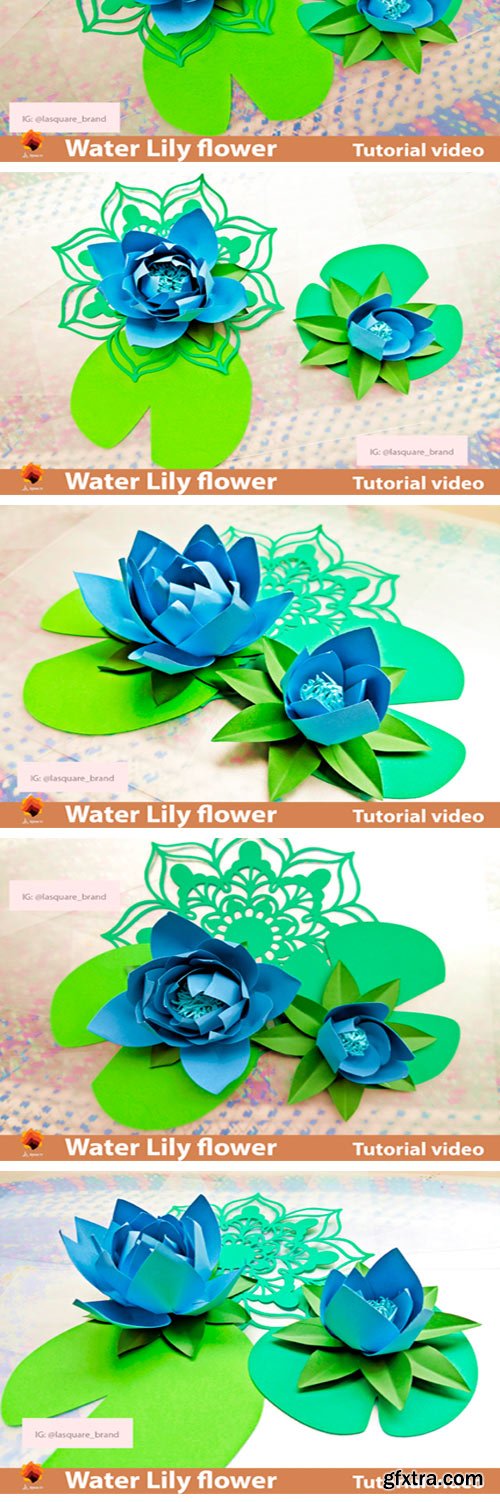 Water Lily Paper Flowers Template 4334116