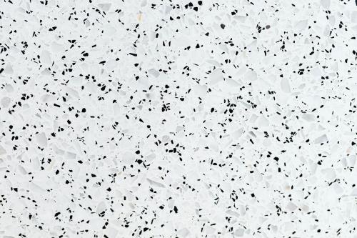 White granite textured tile with black stains - 2036911