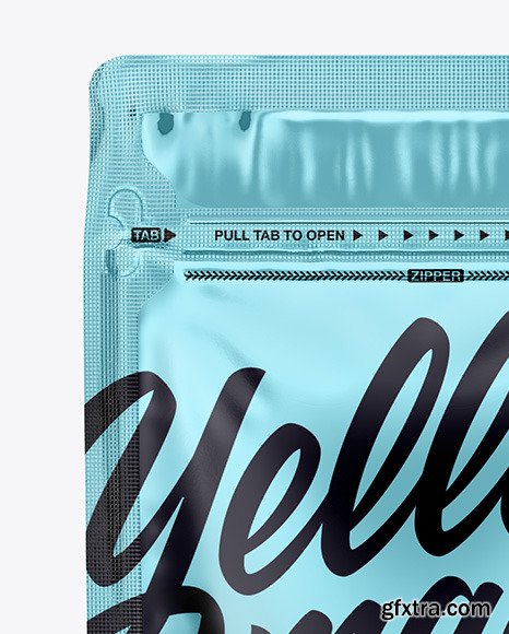 Metallic Coffee Bag with Zipper Mockup 61625