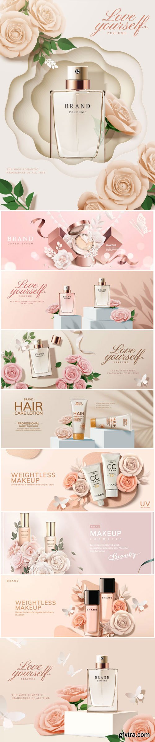 Brand cosmetic design, foundation banner ads # 2