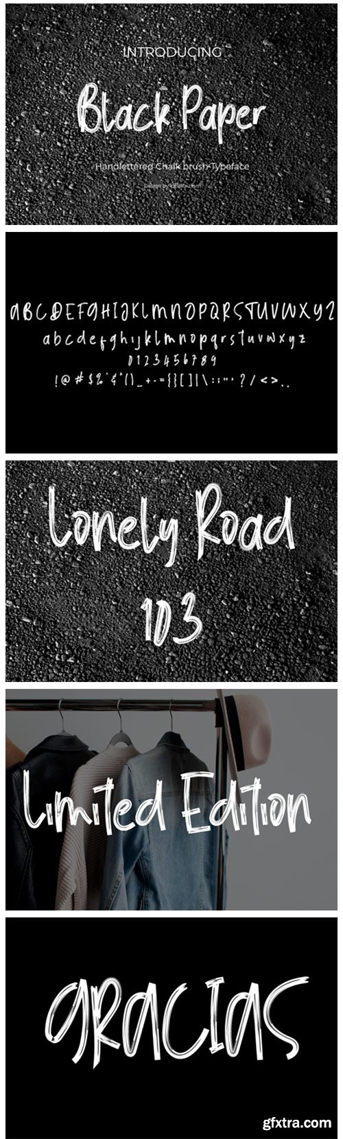 Black Paper Font