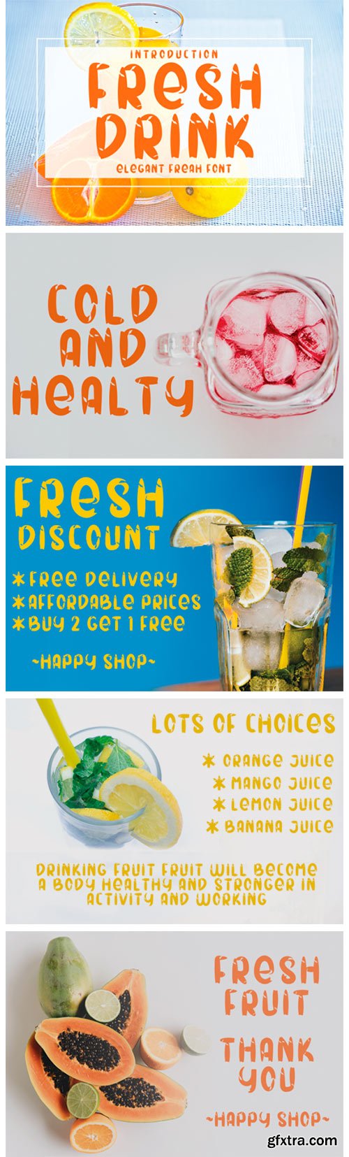 Fresh Drink Font