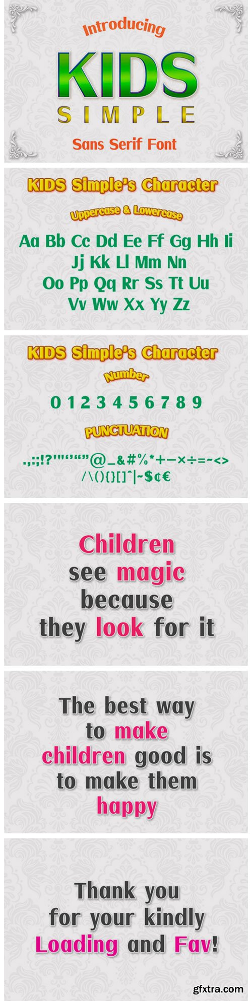 Kids Simple Font