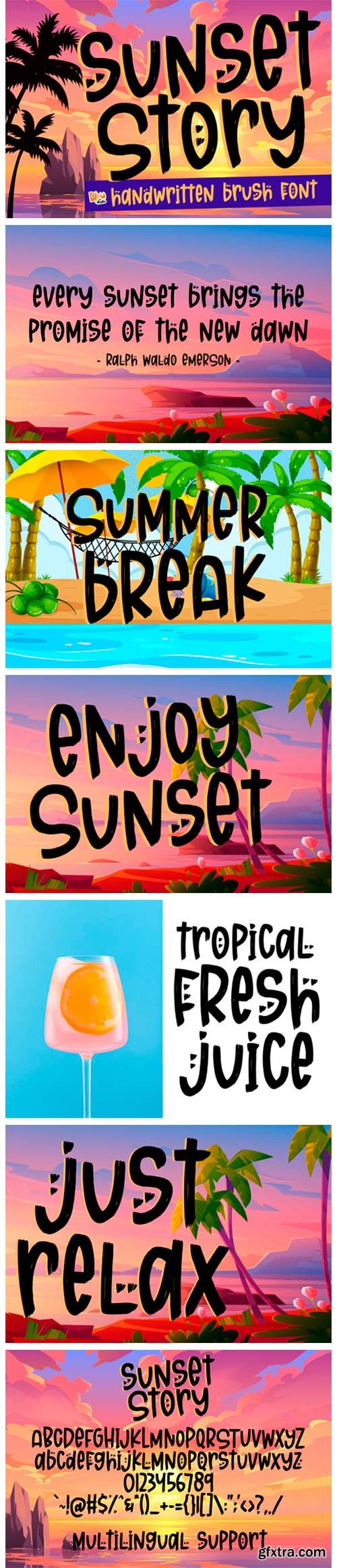 Sunset Story Font