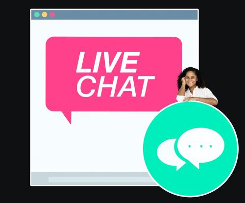 Young woman on a live chat - 492896