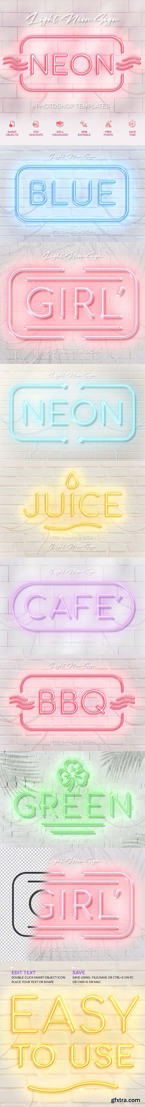 GraphicRiver - Light Neon Wall Sign 26909218