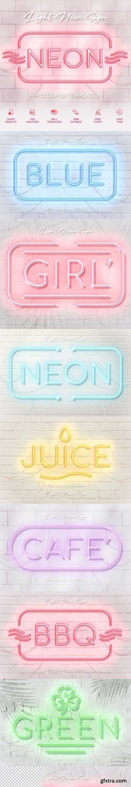 GraphicRiver - Light Neon Wall Sign 26909218