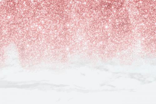 Pink glittery pattern on white marble background vector - 938065