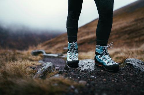 Hiker at Buachaille Etive Beag in Scotland - 2097687