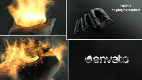 Videohive - Hand Logo Reveal