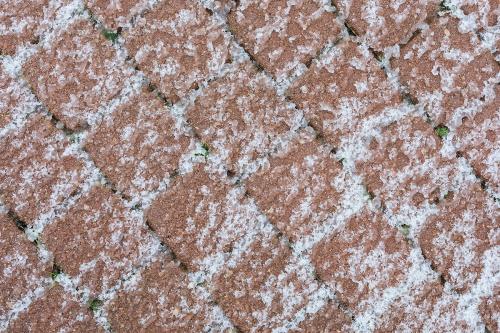 Cobblestone road in winter weatherbackground - 2255779