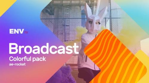 Videohive - Broadcast ID Colorful Pack Mogrt