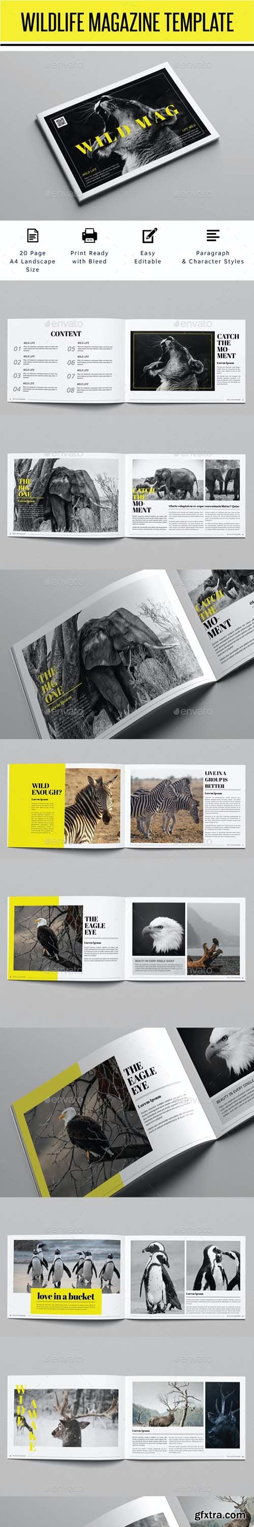 GraphicRiver - Wildlife Magazine Template 26010736
