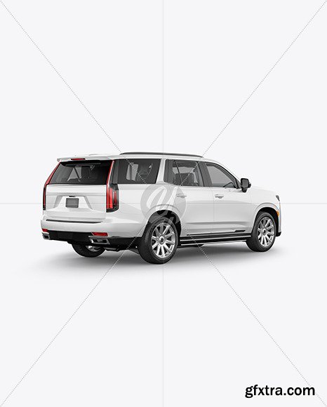 Luxury SUV Mockup - Back HalfSide View 62030