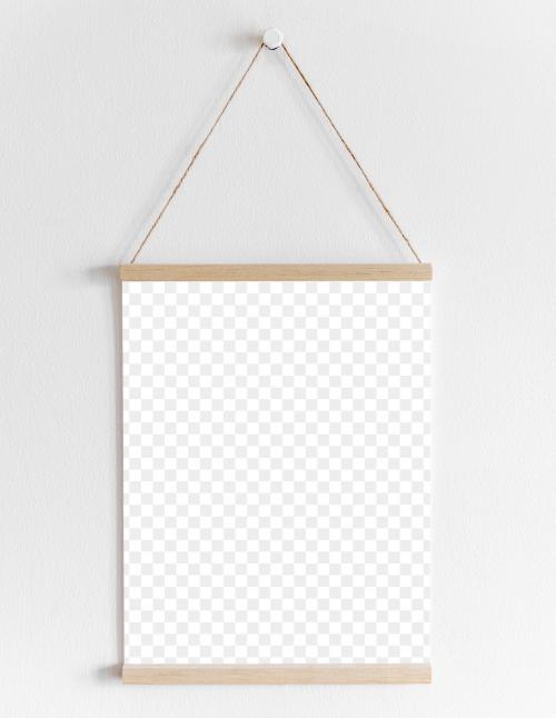 Blank poster mockup transparent png - 2024698