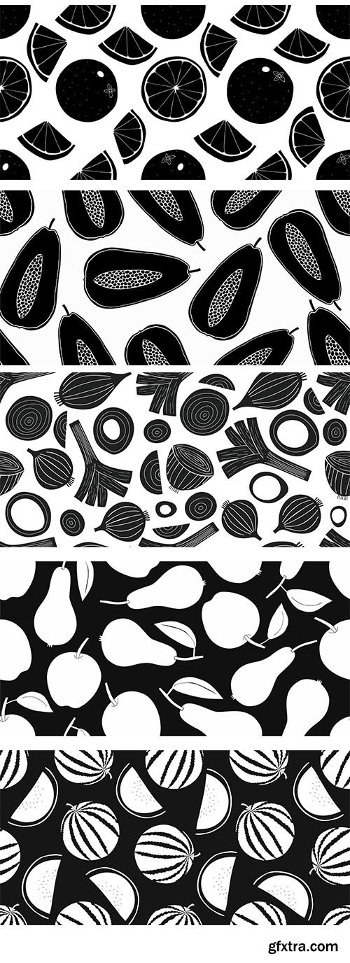 Hand-Draw Fruit Seamless Pattern