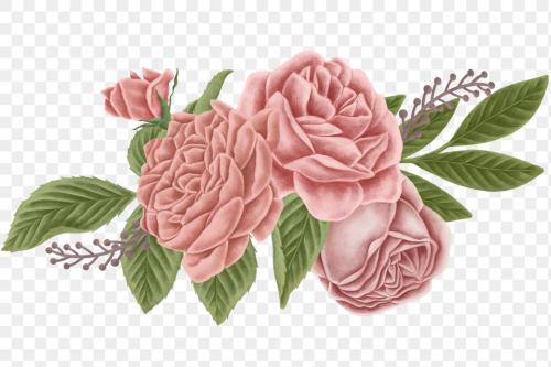 Vintage flower bouquet transparent png - 2091338