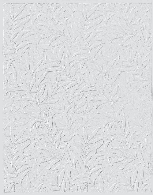 Willow wallpaper vintage design vector, remix from original artwork by William Morris - 2265635