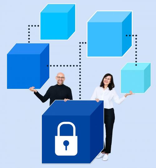 Business partners with a secure blockchain - 492501