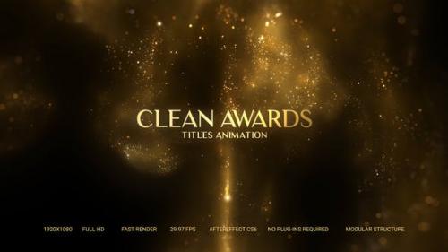 Videohive - Golden Particles Award Titles