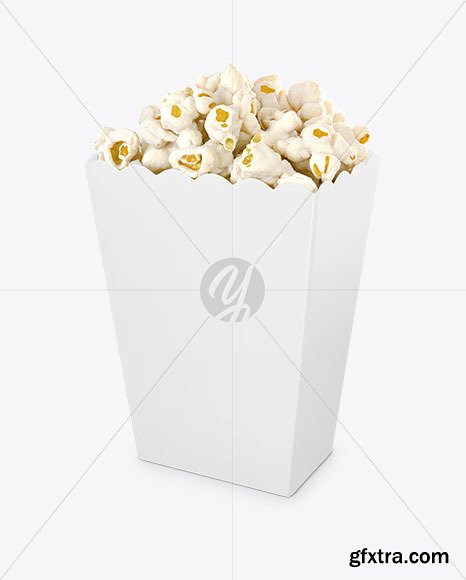 Popcorn Bag Mockup - Half Side View 61737