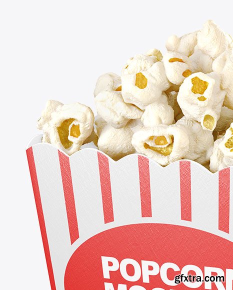 Popcorn Bag Mockup - Half Side View 61737