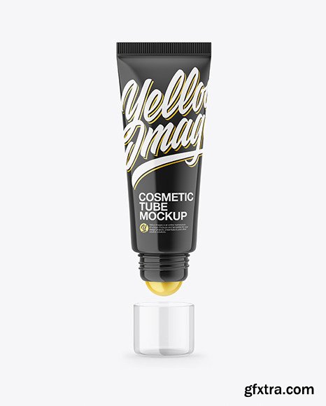 Glossy Cosmetic Tube With Ball Mockup 61713