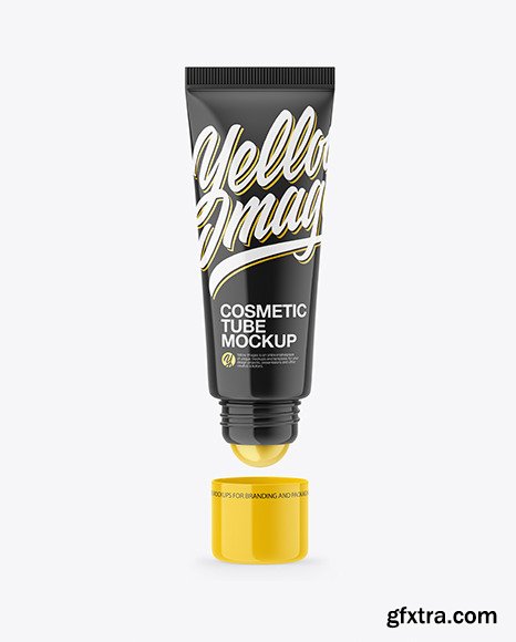 Glossy Cosmetic Tube With Ball Mockup 61713