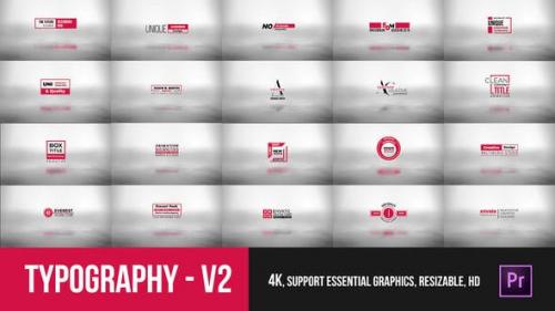 Videohive - Typography Essential V2 – Mogrt