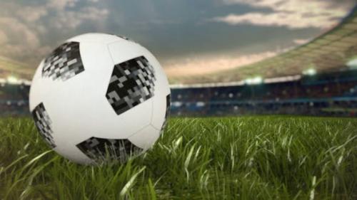 Videohive - Soccer Ball Rolling Across The Field