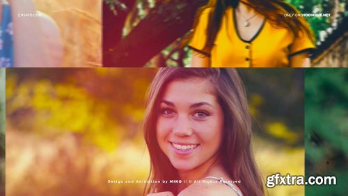 Videohive Mosaic Photo Wall Vlog Logo Reveal 25423444