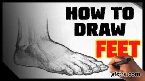 How to Draw Feet - Drawing Lesson for Beginners