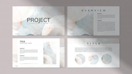 Modern Memphis project presentation template wallpaper vector - 2210506