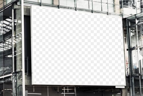 Large-scale billboard mockup transparent png - 2024647