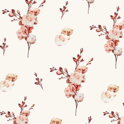 Vintage floral background illustration vector - 2253004