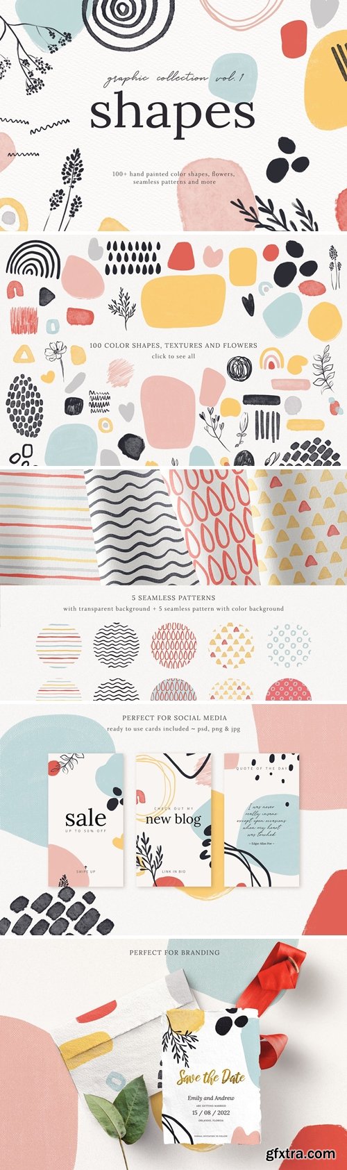 CreativeMarket - Abstract Shapes Print Graphics Vol.1 4940854