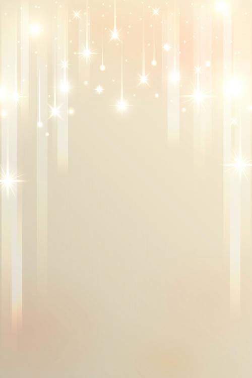 Sparkle stars pattern on gold background vector - 1234405