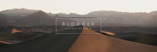 Travel blogger banner template vector - 2009562