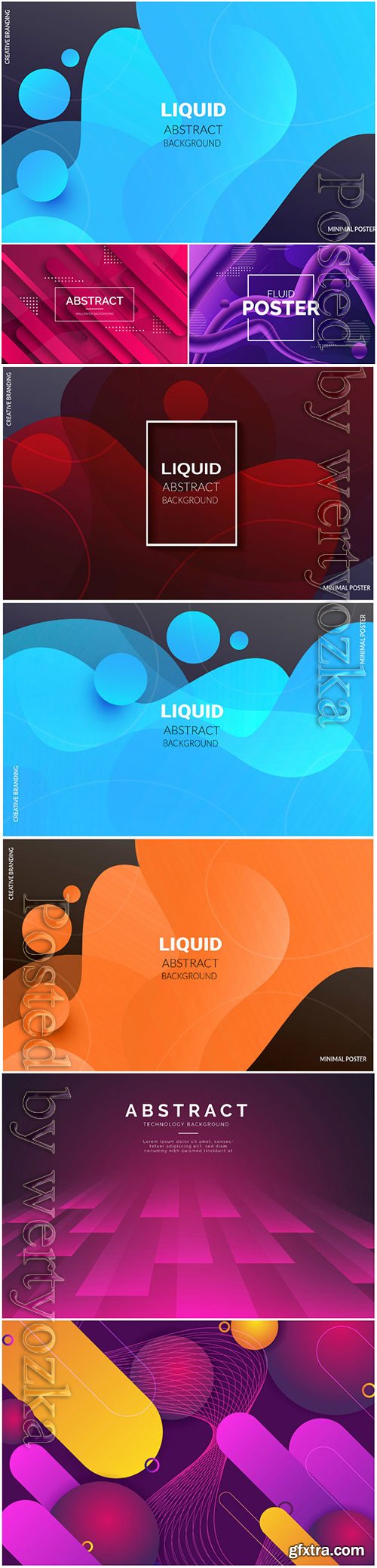 Liquid vector abstract background