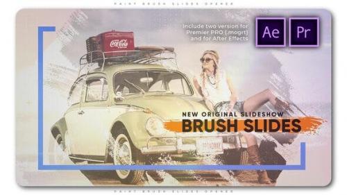 Videohive - Paint Brush Slides Opener