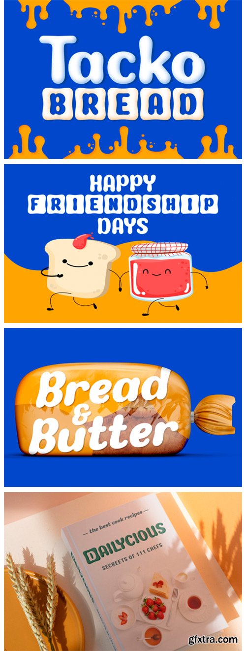 Tackto Bread Font