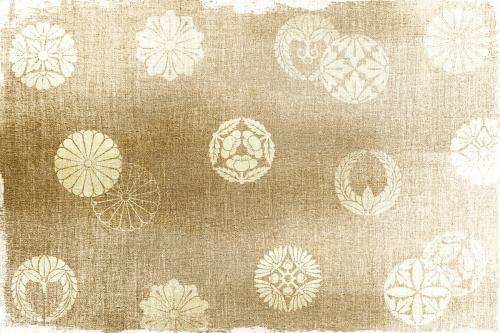 Vintage Japanese gold pattern, remix from original artwork - 2264949