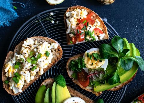 Fresh homemade open faced sandwich recipe idea - 2269726