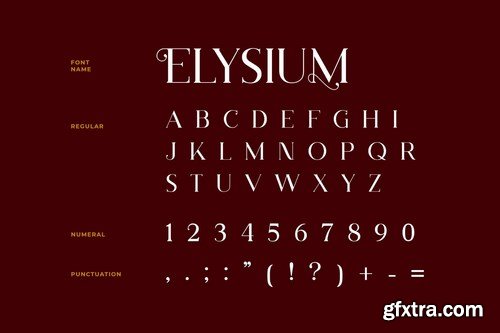 Elysium Luxury Serif Font