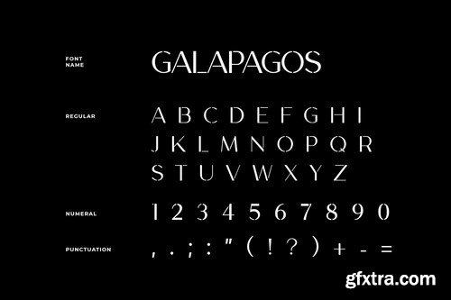 Galapagos Modern Font